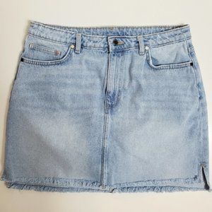 H&M Raw Hem Denim Skirt
